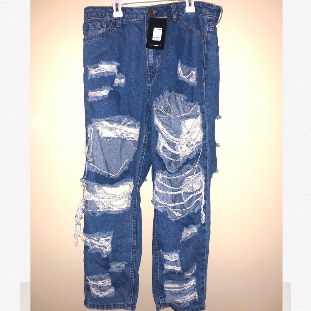 Fashionova Double Sided Ripped Jeans